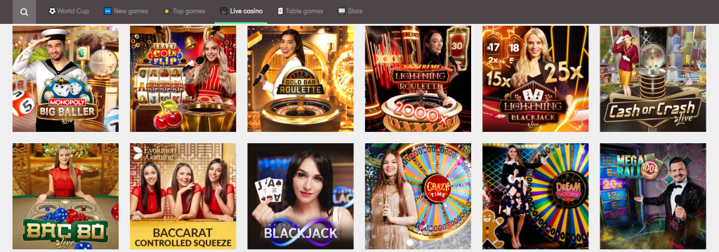 10Bet Live Casino