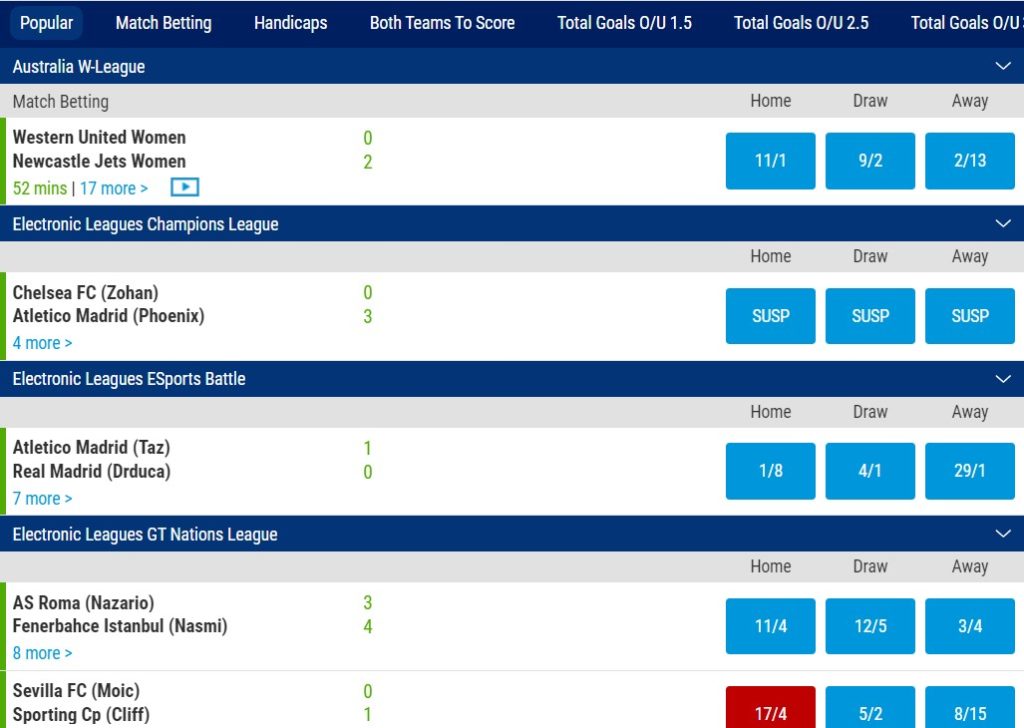 BoyleSports In-play Betting