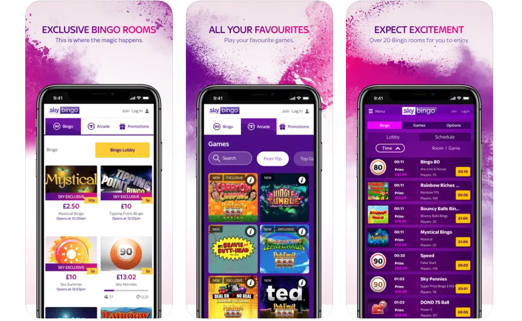 Sky Bingo Mobile App