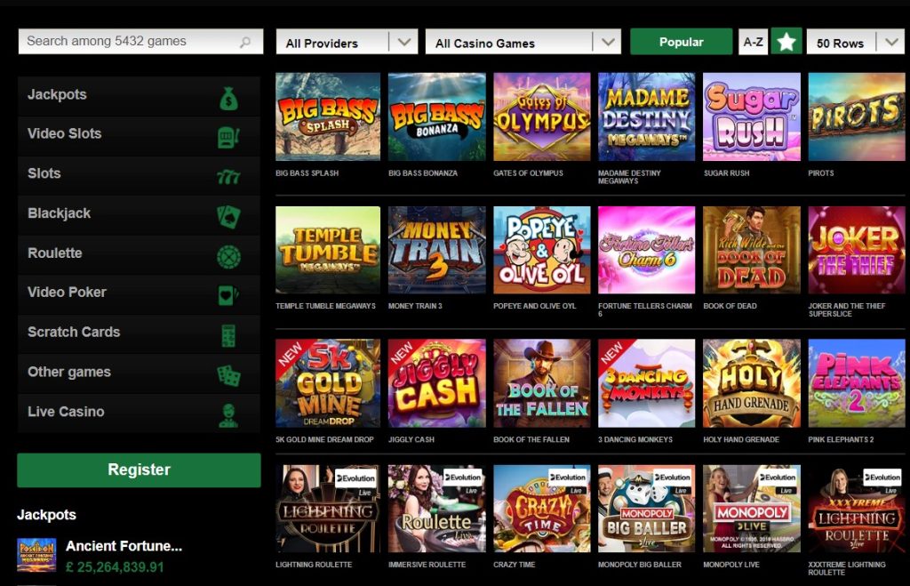 Mr Vegas Casino Games 