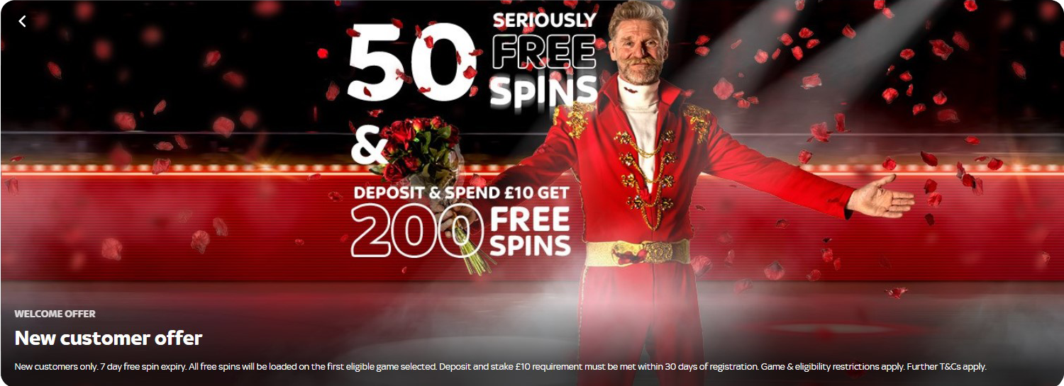 Sky Vegas Free Spins Offer