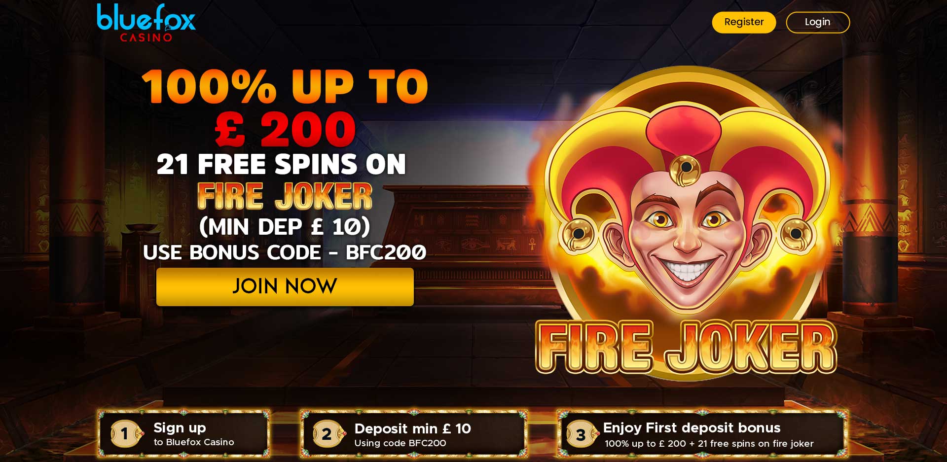 BlueFox Casino Welcome Bonus Offer