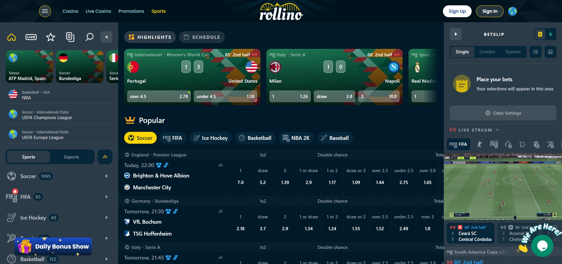 Rollino Sportsbook Review