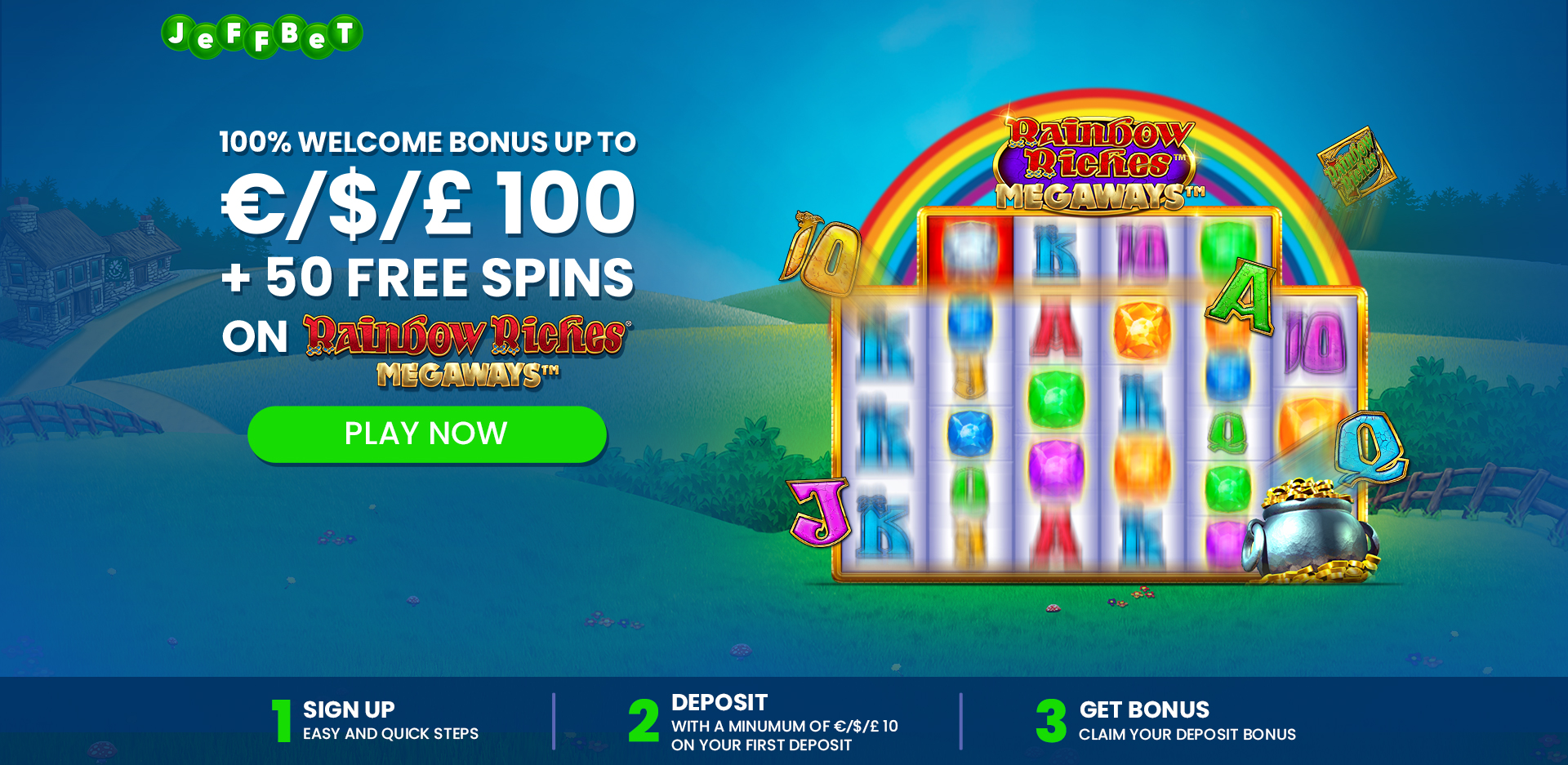 JeffBet Casino Welcome Bonus