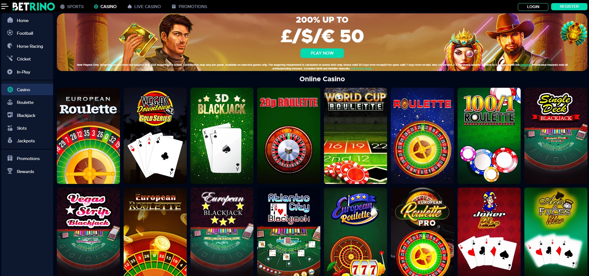 Betrino Casino Review