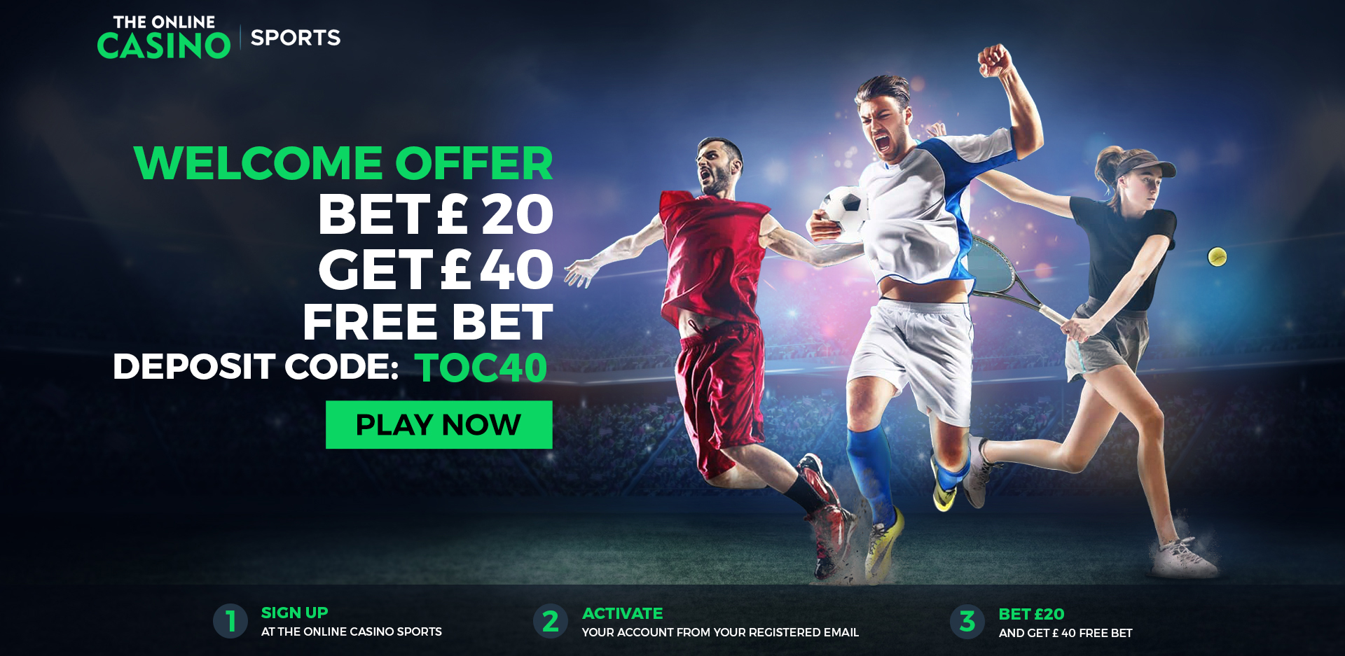 The Online Casino Sports Welcome Offer Image